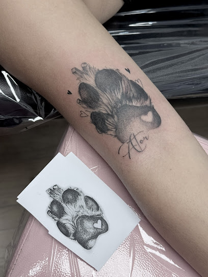 Green Flower Tattoo