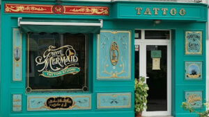 Green Mermaid Tattoo